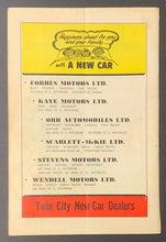 Load image into Gallery viewer, 1960 NHL Preseason Program Kitchener Memorial Auditorium Rangers vs Blackhawks
