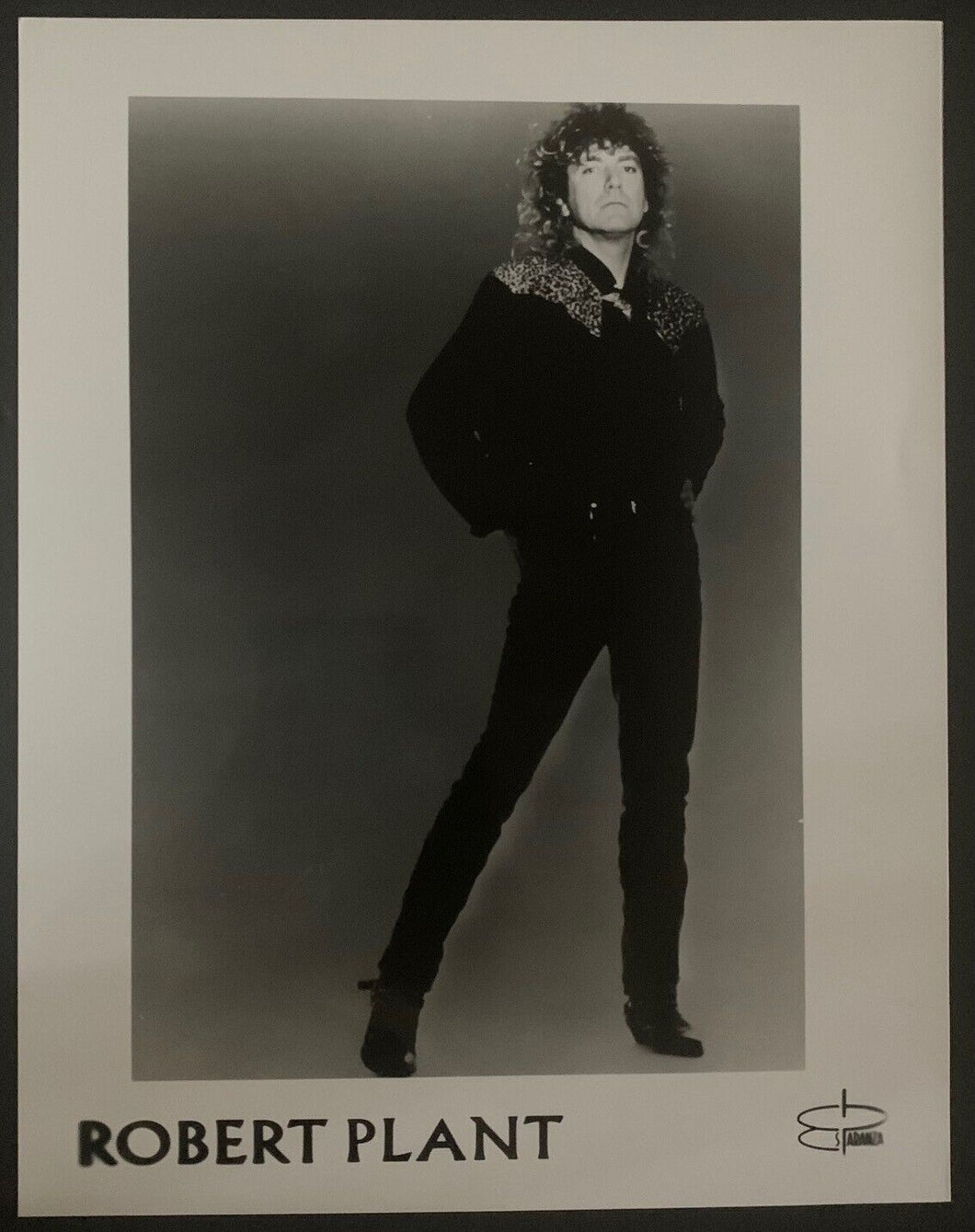 Robert Plant Publicity Photo Vintage Rock Music Led Zeppelin Promo Photograph
