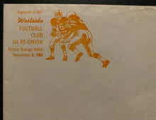 Load image into Gallery viewer, 1963 Westside Football Union 50 Anniversary Reunion Program Prince George Hotel
