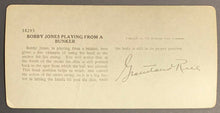 Load image into Gallery viewer, 1920s Keystone Stereoview Card Bobby Jones Golf Photo Winged Foot Country Club
