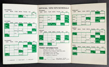 Load image into Gallery viewer, 1978-1979 New England Whalers Final WHA Season x5 Pocket Schedules
