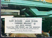 Load image into Gallery viewer, 1962 Cliff Richard Signed Summer Holiday Movie Lobby Card Original Vintage Movie
