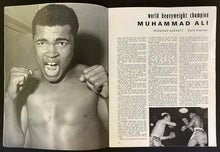 Load image into Gallery viewer, 1966 Vtg Boxing Program Muhammad Ali Cassius Clay TKOs Henry Cooper in London
