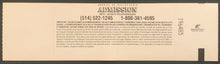 Load image into Gallery viewer, 1992 World Bowl Full Ticket World League American Football Montreal Canada
