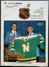 Load image into Gallery viewer, 1989 Vintage NHL Hockey Entry Draft Program Mats Sundin Quebec Nordiques

