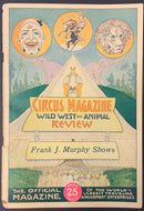 1927 CIRCUS MAGAZINE Wild West & Animal Review Rare History All Companies Vtg AD