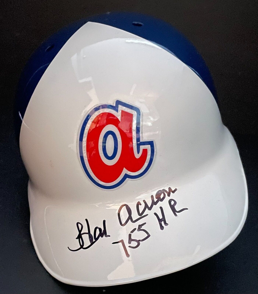 Hank Aaron Signed MLB Baseball Atlanta Braves Batting Helmet Fanatics + MLB Holo
