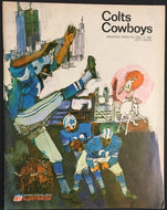 1967 NFL Football Program Memorial Stadium Baltimore Colts vs Dallas Cowboys Vtg