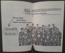 Load image into Gallery viewer, 1963/64 Toronto Maple Leafs Stanley Cup Champions Information Guide Vintage NHL
