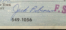 Load image into Gallery viewer, 1961 Jackie Robinson Signed Personal Cheque Autographed Bank Check Dodgers MLB
