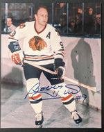 Bobby Hull Autographed / Signed Photo Chicago Blackhawks NHL Hockey Vintage