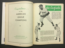 Load image into Gallery viewer, 1954 World Series Program Cleveland Stadium Indians vs Giants Vintage Sports
