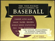 1956 Vest Pocket Encyclopedia Of Baseball Vintage Old Advertising Major League