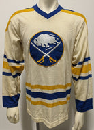 1970s Era Buffalo Sabers Home Hockey Sweater Jersey Durene Large NHL Vintage