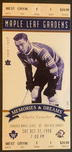 Load image into Gallery viewer, 1998 Memories &amp; Dreams Maple Leaf Gardens NHL Full Ticket Charlie Conacher
