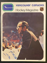 Load image into Gallery viewer, 1971 NHL Hockey Program Vancouver Canucks vs Toronto Maple Leafs Inaugural Year
