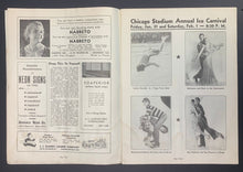 Load image into Gallery viewer, 1936 Chicago Stadium NHL Hockey Program Howie Morenz Last Blackhawks Game Played
