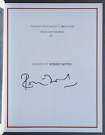 Ronnie Wood Artist Autographed Ltd. Ed #71/250 Signed HC Book Rolling Stones