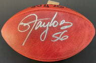 Lawrence Taylor New York Giants Autographed Wilson Football Fanatics HOF NFL