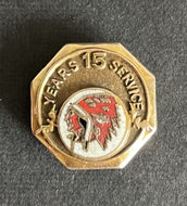 1940's Red Indian Motor Oil 10K Gold Service Anniversary Pin Canadian Brand