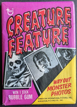 Load image into Gallery viewer, 1973 Topps Creature Feature Unopened Wax Pack Vintage Non Sports Trading Cards
