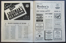 Load image into Gallery viewer, 1954 Chicago Stadium NHL Hockey Program Chicago Blackhawks v Toronto Maple Leafs
