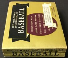 Load image into Gallery viewer, 1956 Vest Pocket Encyclopedia Of Baseball Vintage Old Advertising Major League
