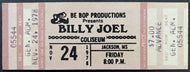1974 Vintage Unused Billy Joel Concert Ticket Jaskon Mississippi Coliseum
