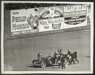 1936 President Roosevelt First Pitch World Series Polo Grounds Press Photo LOA