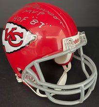 Load image into Gallery viewer, Len Dawson Kansas City Chiefs Autographed NFL Football Riddell Mini-Helmet PSA
