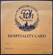 1983 MLB All-Star Game VIP Hospitality Card Chicago Comiskey Park Baseball