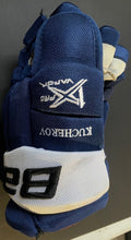 Load image into Gallery viewer, 2020 Nikita Kucherov Game Worn Bauer Hockey Gloves Photo Matched Tampa Bay NHL
