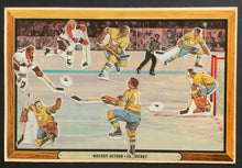 Load image into Gallery viewer, 1973 Post Cereal Canadian Action Sticker No. 2 Hockey Card + 8 Stickers
