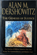 2000 Alan Dershowitz Signed The Genesis Of Justice Autographed Hardcover Book