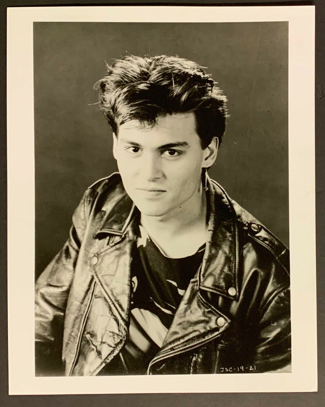 1988 Johnny Depp Early Vintage 21 Jump Street TV Show Studio Photo Actor Rare