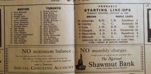 Load image into Gallery viewer, Vintage 1945 NHL Hockey Program Boston Bruins vs Toronto Maple Leafs Rare
