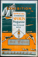 Load image into Gallery viewer, 1932 Canadian National Exhibition CNE Sports Program Toronto Vintage Historic
