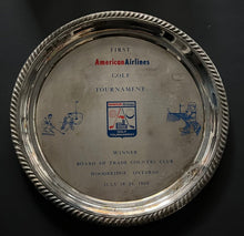 Load image into Gallery viewer, 1969 America Airlines Golf Tournament Winner Tray Woodbridge Ontario

