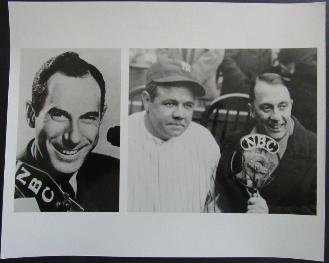 1986 NBC Publicity Photo Commemorating 1st TV Play Princeton-Columbia Babe Ruth