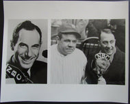 1986 NBC Publicity Photo Commemorating 1st TV Play Princeton-Columbia Babe Ruth
