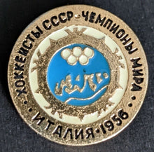 Load image into Gallery viewer, 1971 Issue Russian Hockey World Ice Hockey Championships Commemorative Pin Set
