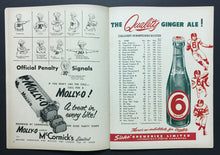 Load image into Gallery viewer, 1954 CFL Football Program Edmonton Eskimos Vs Calgary Stampeders Autographed x7
