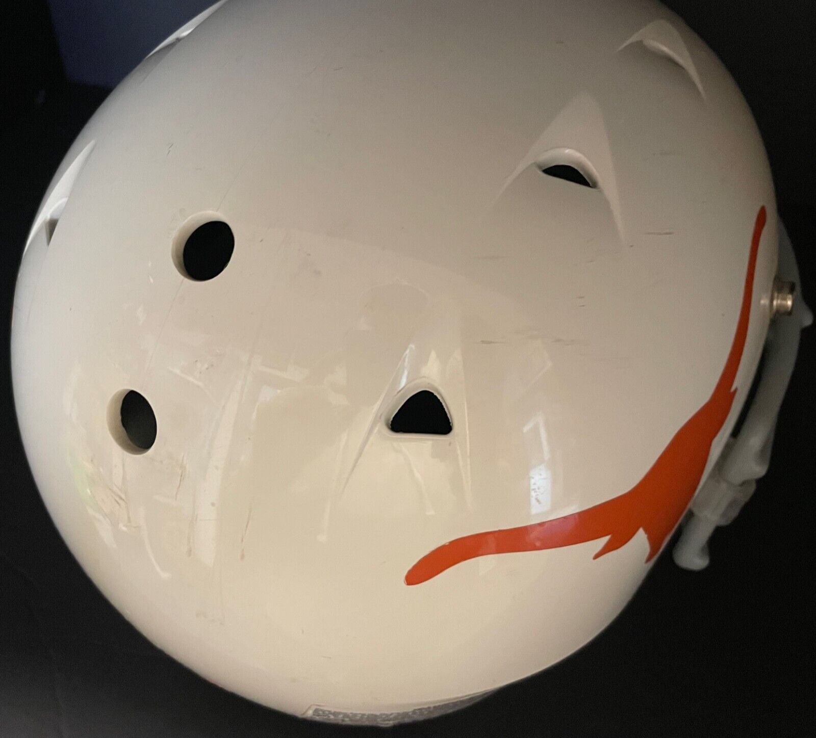 Sold at Auction: UNIVERSITY OF TEXAS GAME USED FOOTBALL HELMET