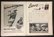 Load image into Gallery viewer, 1943 World Series Program Yankee Stadium New York vs St Louis Cardinals MLB
