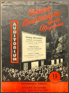 1954 Ottawa Auditorium QHL Hockey Program Senators vs Sherbrooke Saints Vintage