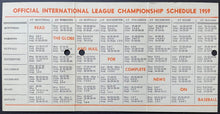 Load image into Gallery viewer, 1959 Toronto Maple Leafs International League Baseball Pocket Schedule Rare
