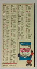 Load image into Gallery viewer, 1974-75 Vintage NHL Hockey Schedule Esso Canada Vtg
