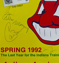 Load image into Gallery viewer, 1992 Cleveland Indians Spring Training Baseball Program Autographed Cover x6
