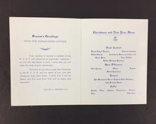 Load image into Gallery viewer, 1955 Royal Canadian Air-Force Banquet Program New Years Auto 10 Hockey Players
