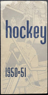 1951 NHL Hockey Schedule Quebec Jr + Senior League Vintage Sports Sked